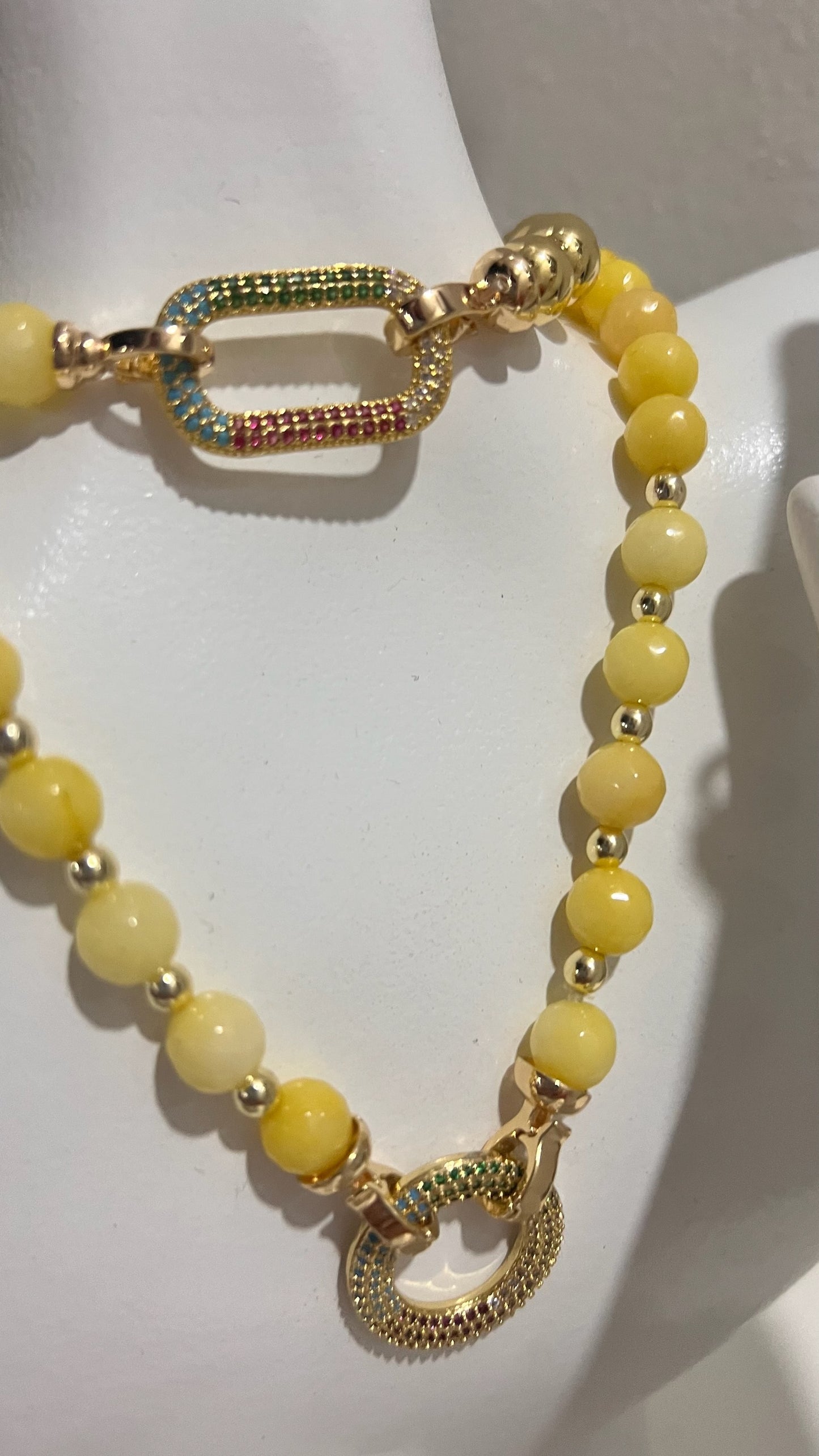 Juego Collar & Aretes Dorothea Yellow