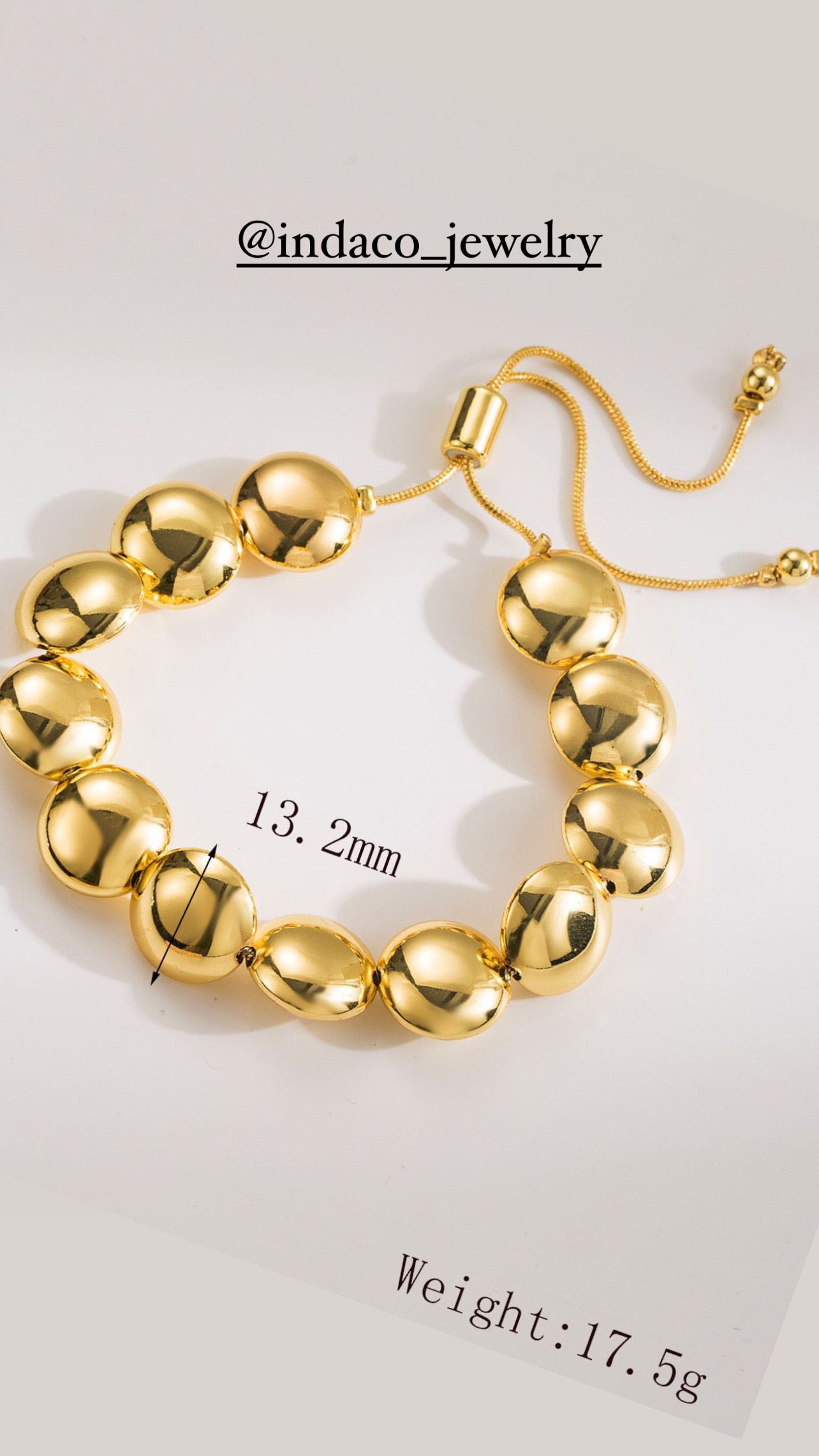 Pulsera Gold Bubble