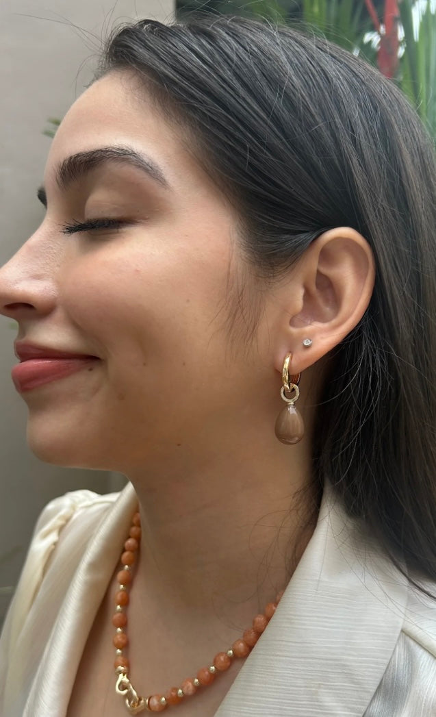 Aretes Dorothea Peach