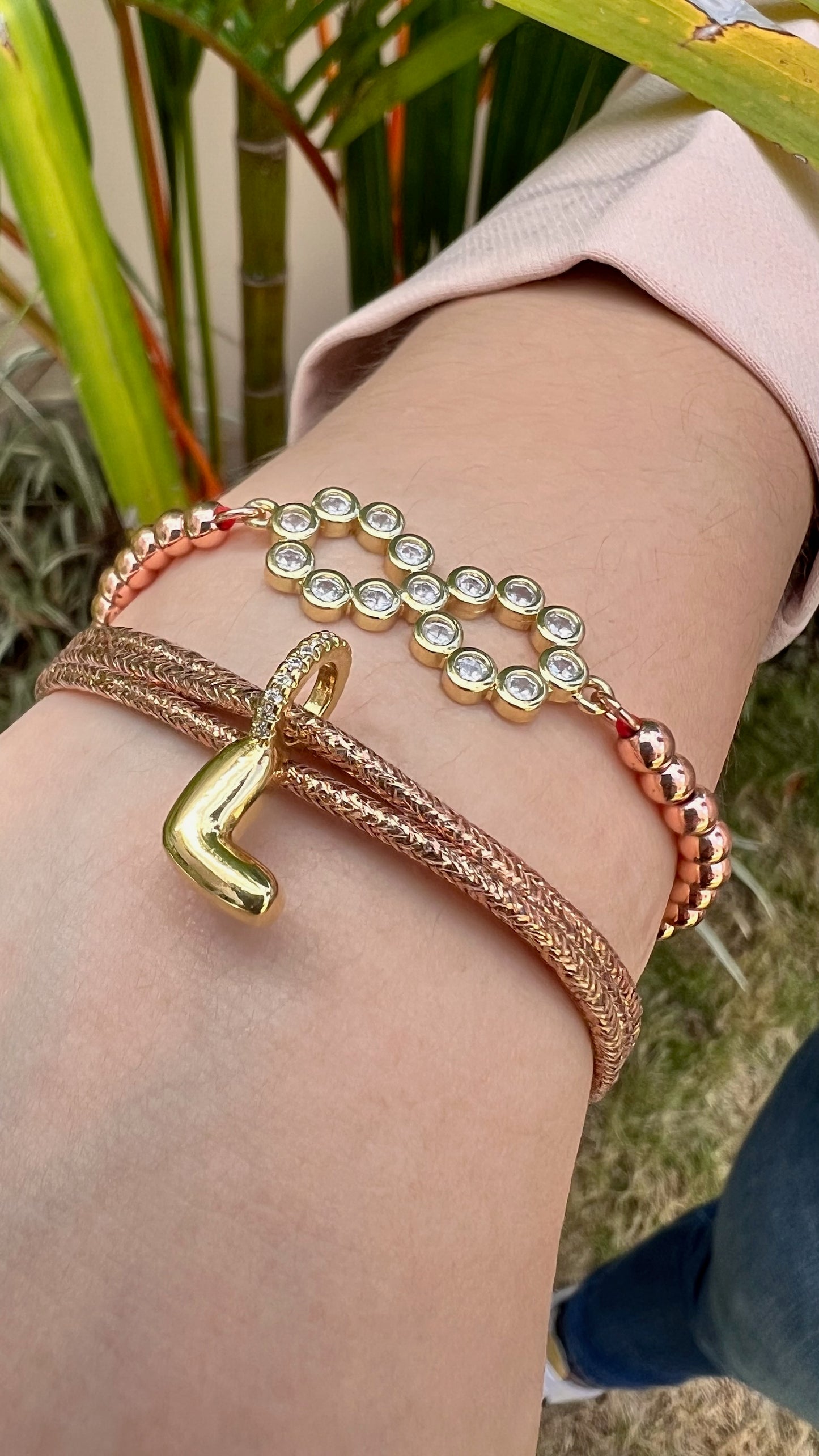 Pulsera Rose Gold (doble uso)