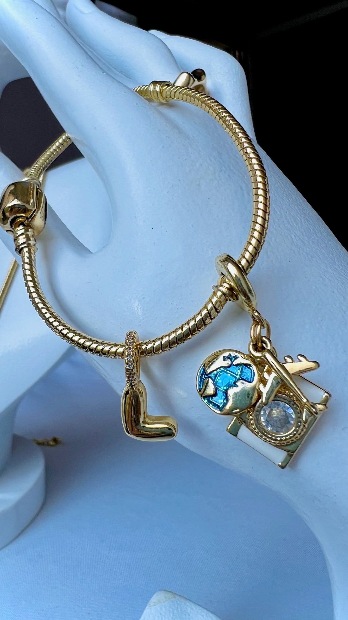 Juego Cadena, Aretes & Pulsera Pandora