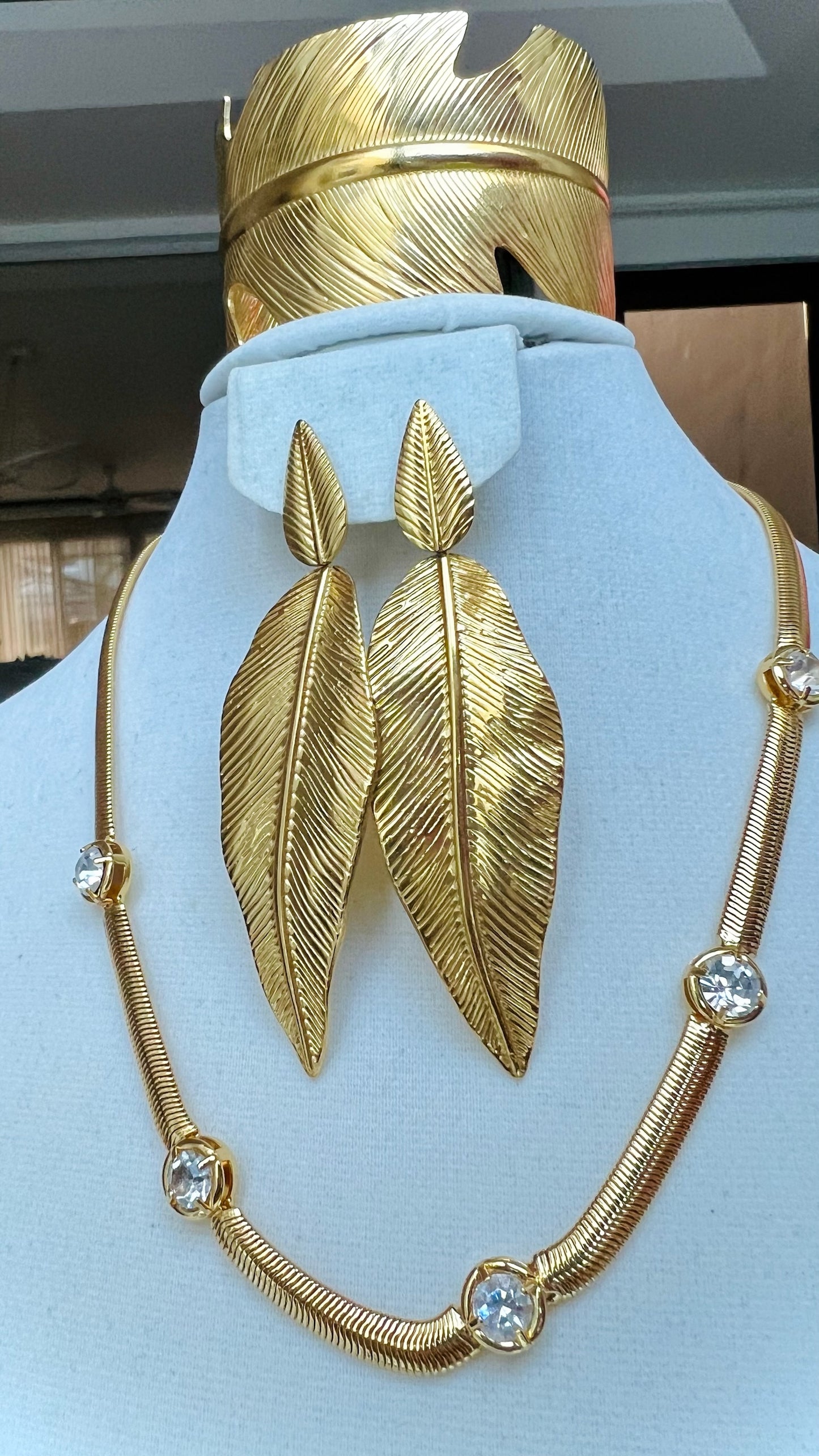 Juego Cadena, Aretes & Pulsera Imperial Roman