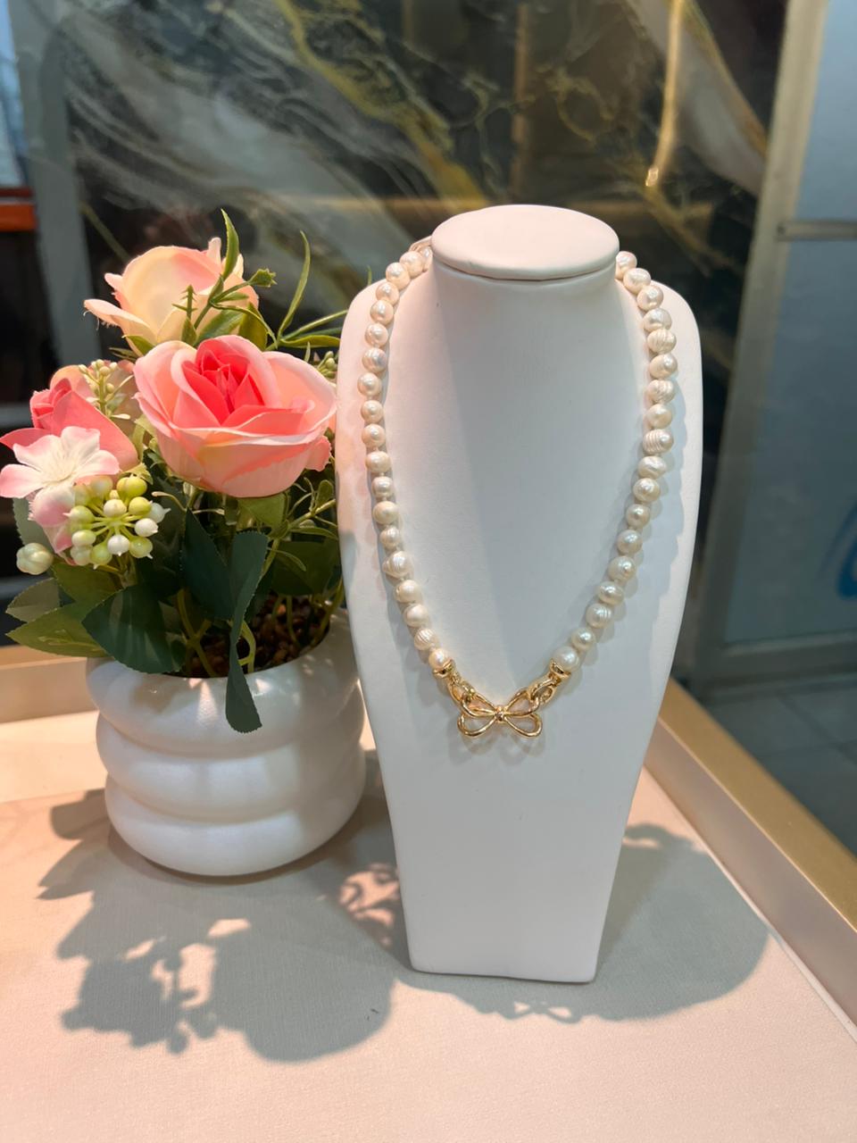 Collar Perla Blanca