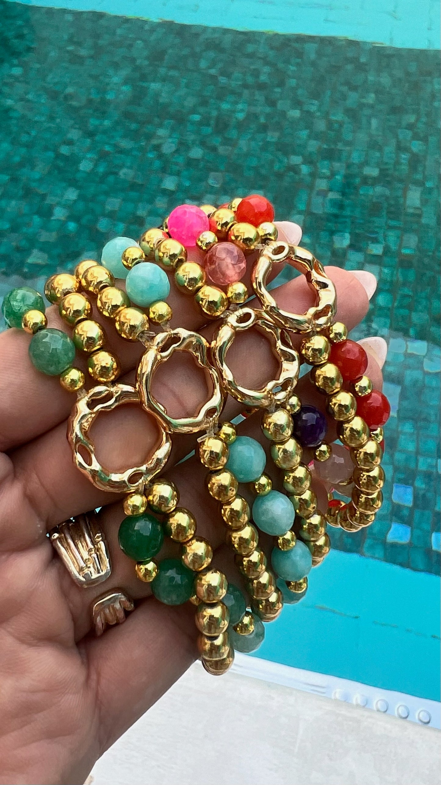 Juego Aretes, Cadena & Pulsera Coco