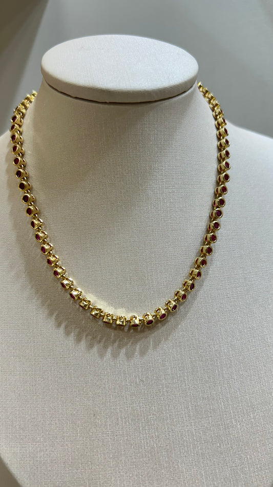 Collar Red & Gold