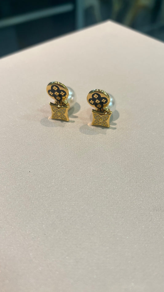 Aretes Medianos de Perla