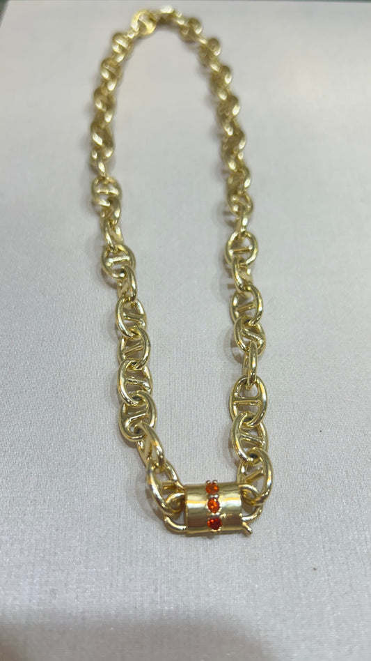 Cadena Orange & Gold