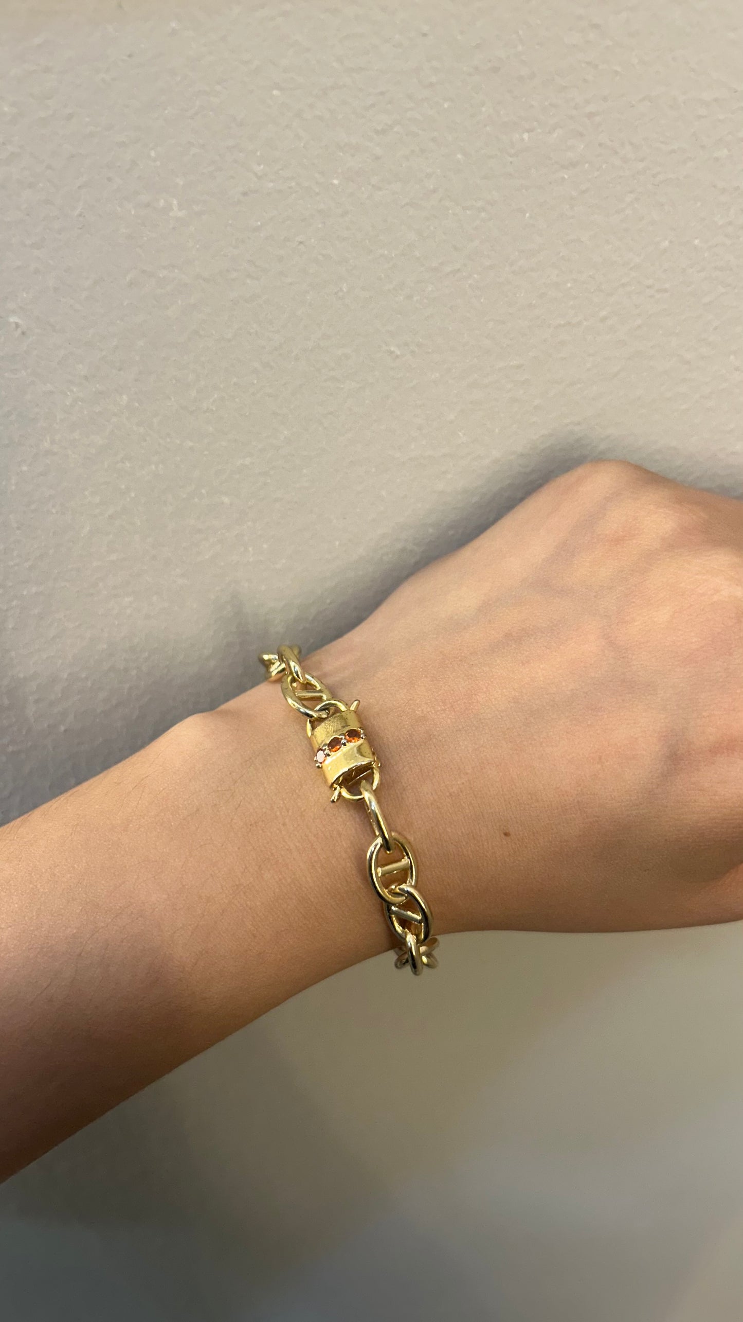 Pulsera Orange & Gold