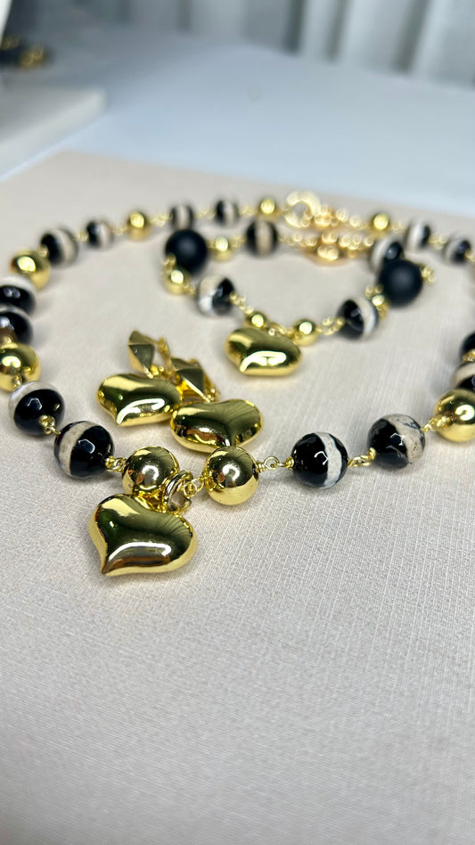 Juego Collar, Pulsera & Aretes Ava