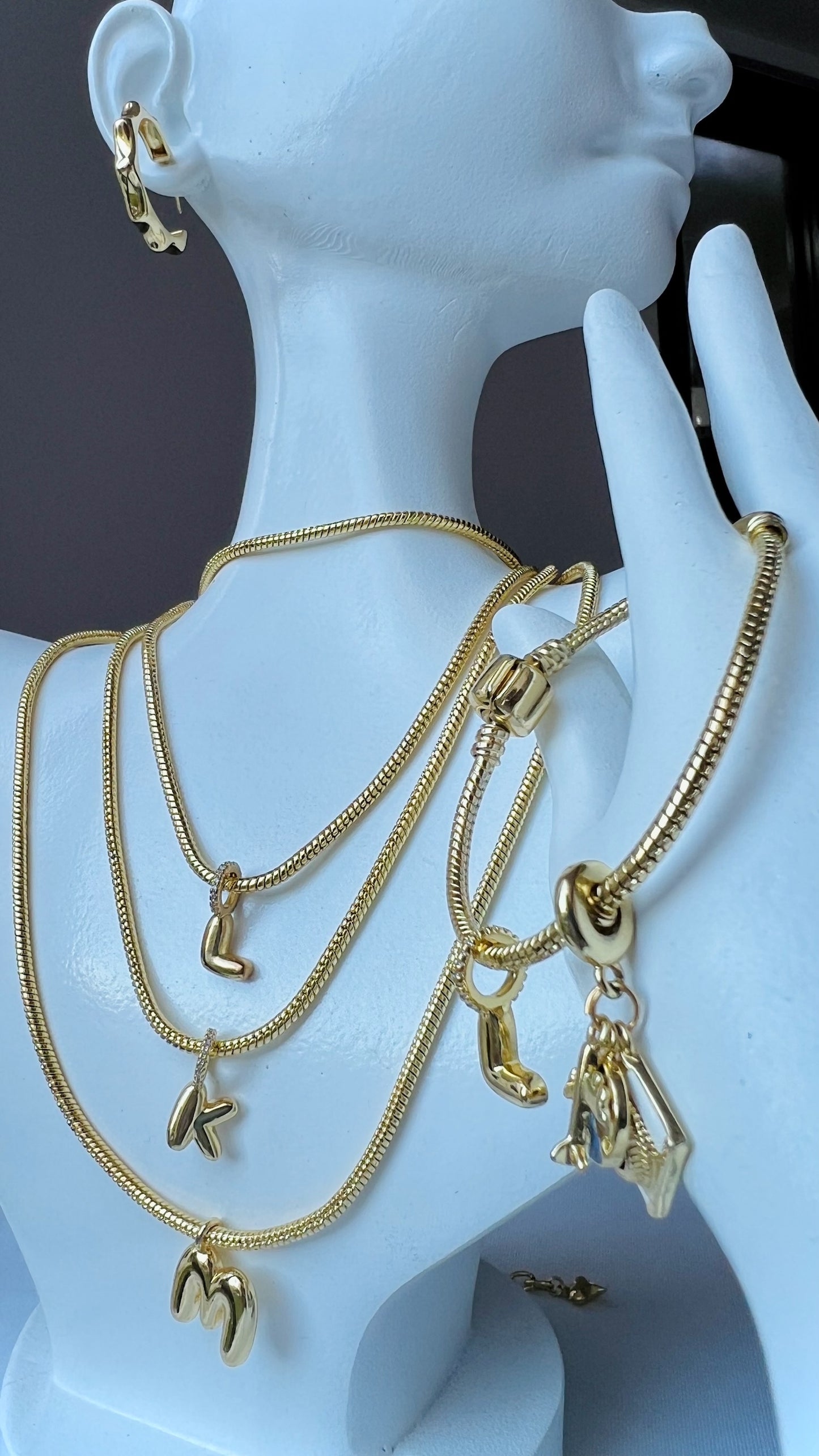 Juego Cadena, Aretes & Pulsera Pandora