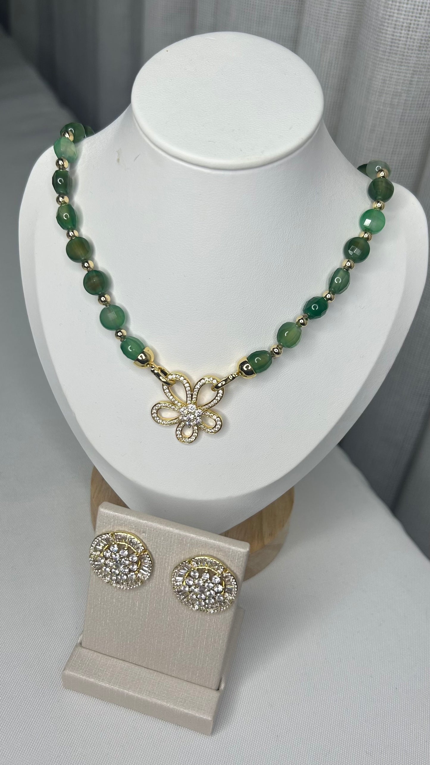 Juego Collar & Aretes Charlotte