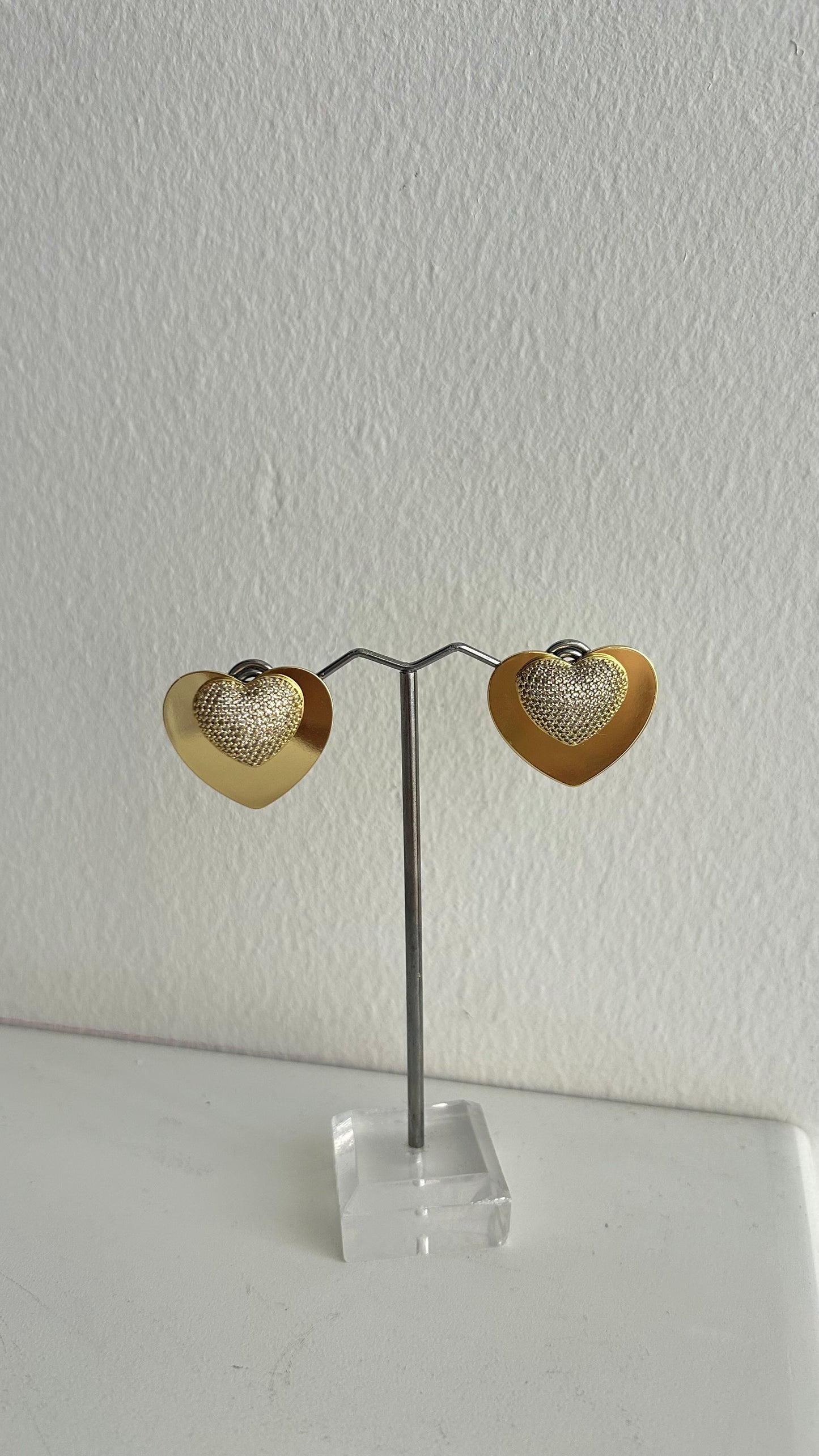 Aretes Double Heart