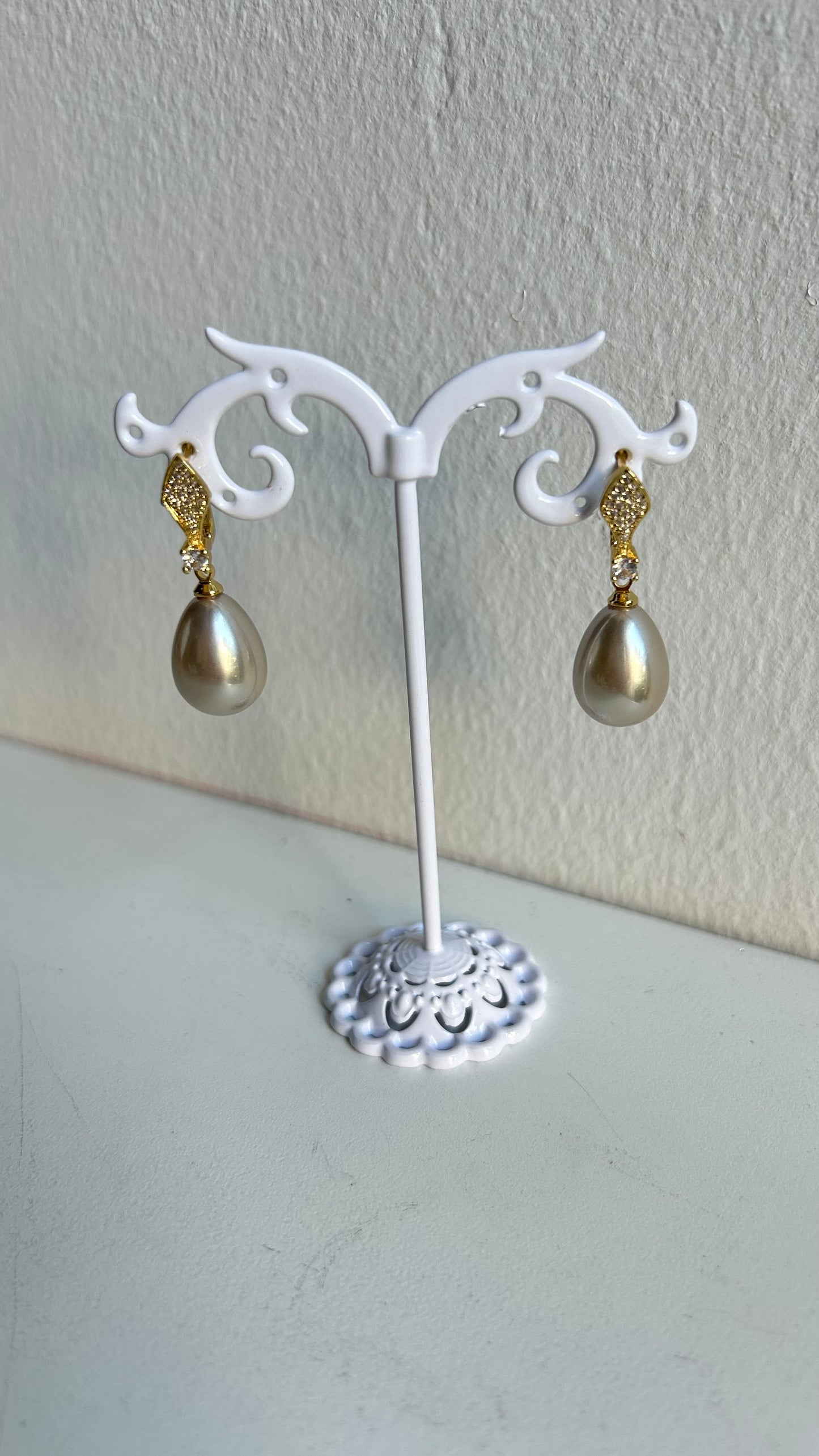 Aretes Drop Gray