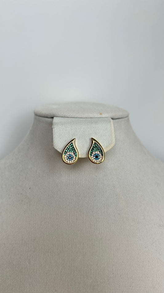 Aretes Ojo Turco Green