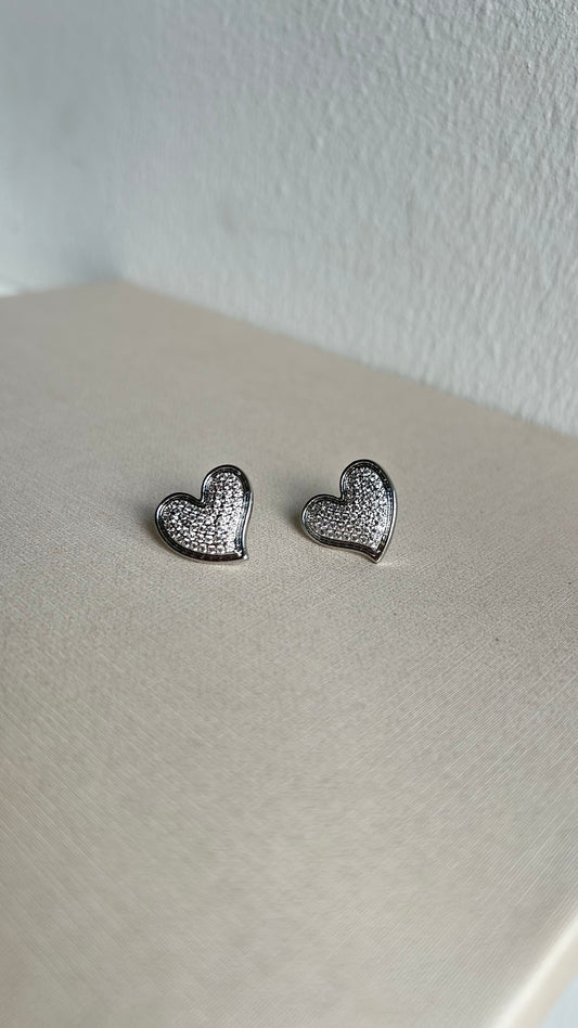Aretes Small Shine Heart