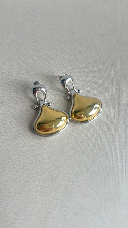 Aretes Gold Silver