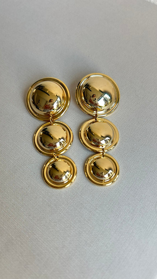 Aretes Three Golden Circles