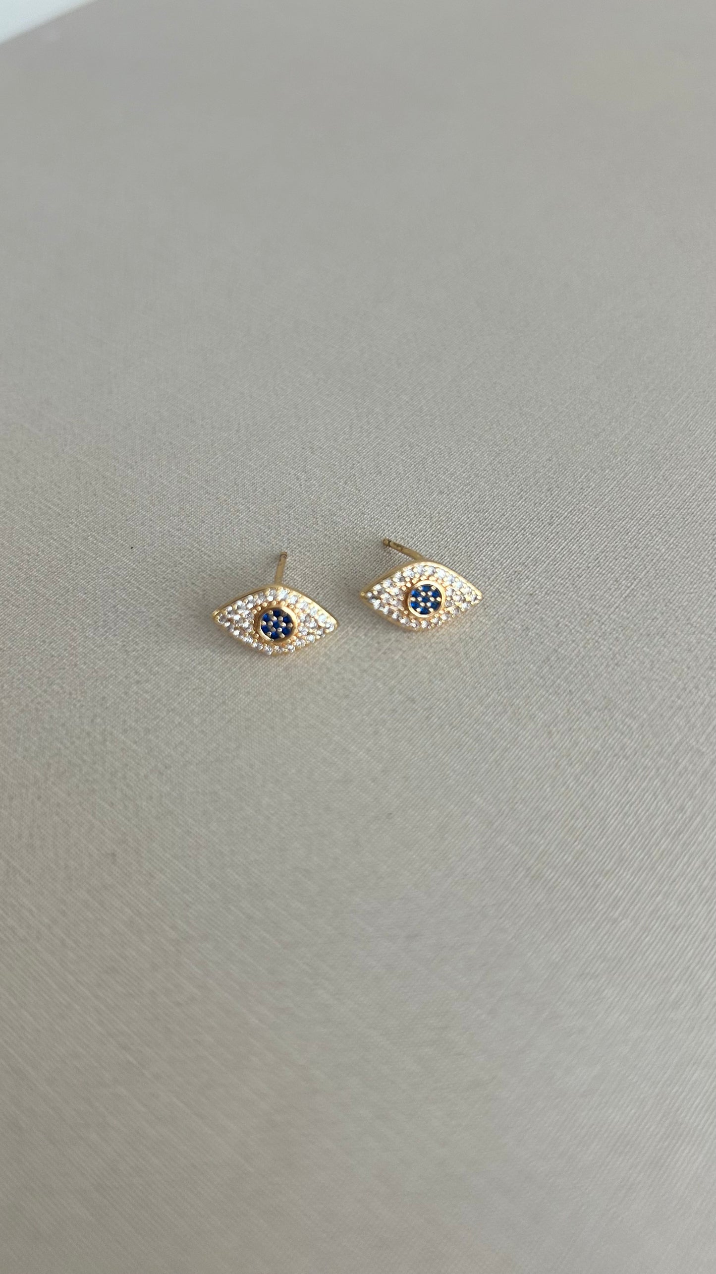 Aretes Ojo Turco Shine Azul