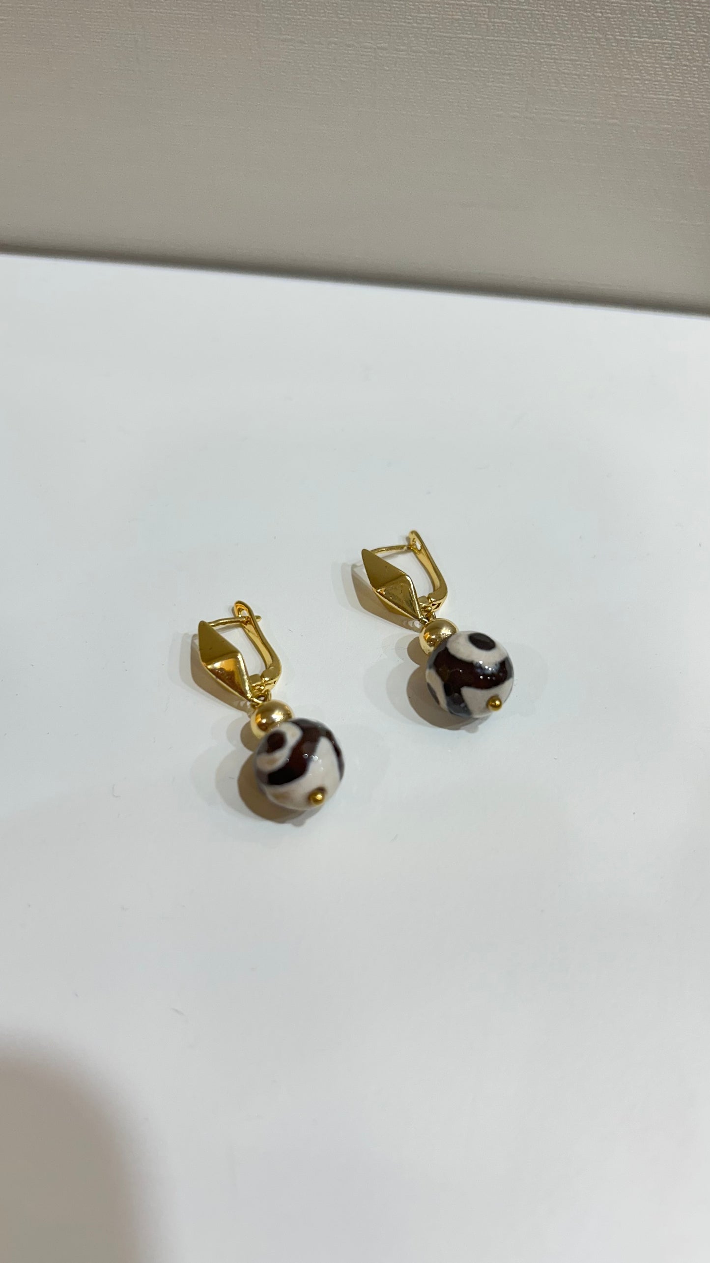 Aretes Black & White Bubble Eyes