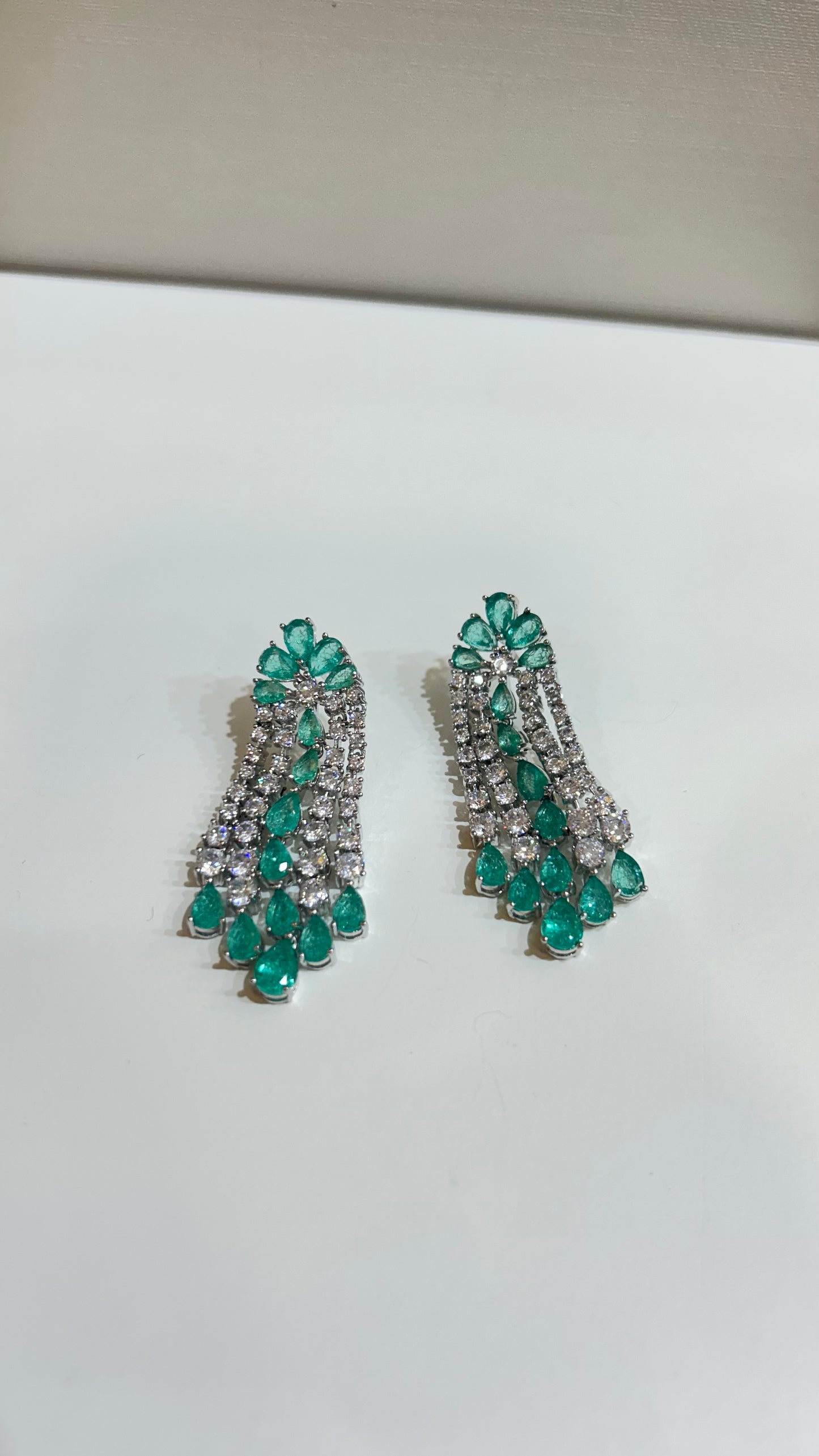 Aretes Blue Silver Shine