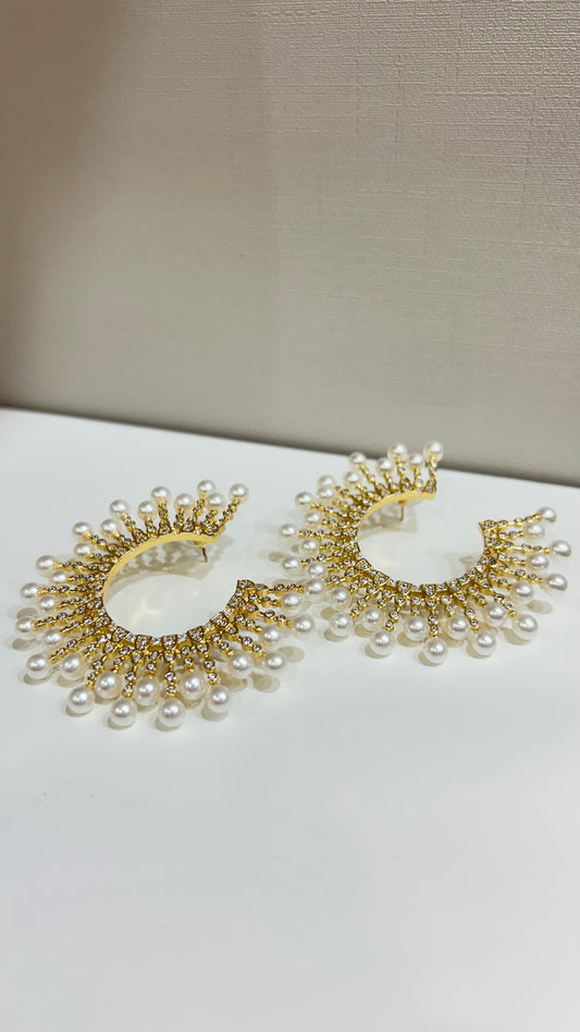 Aretes Circle Pearl