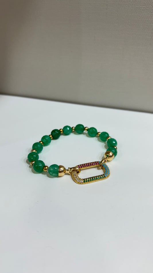 Pulsera Dorothea Green Magenta