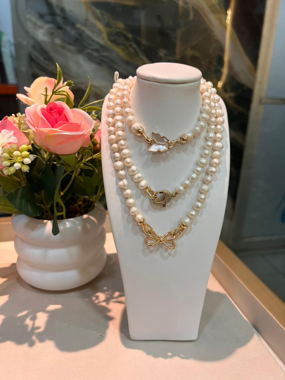 Collar Perla Blanca