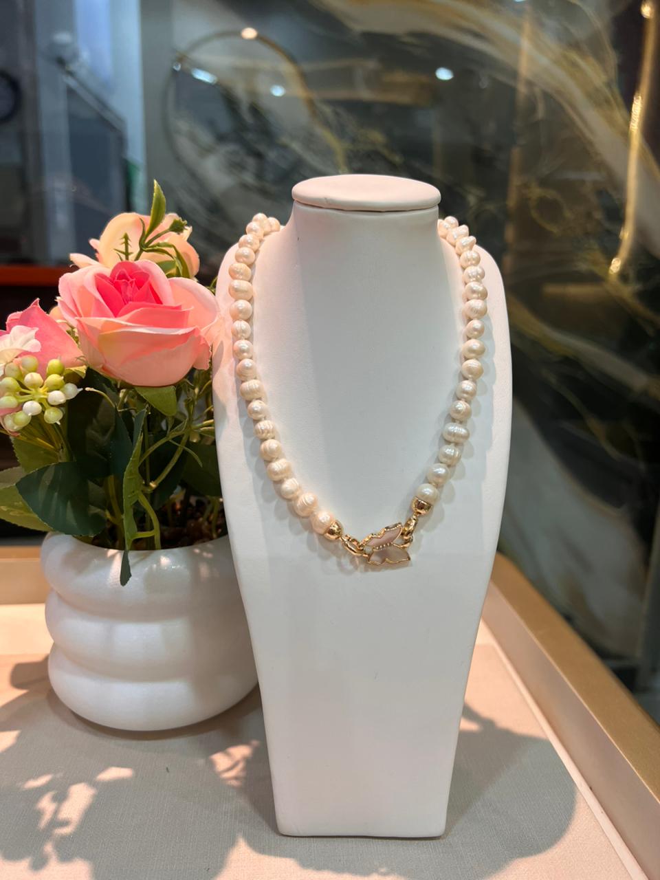 Collar Perla Blanca